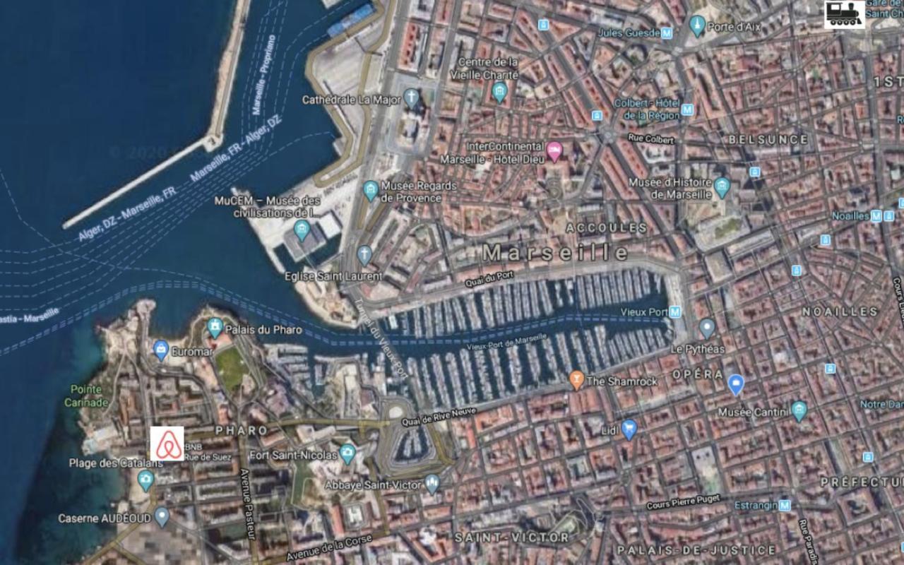 "Le Suez" Appartement Au Bord De Mer Catalans-Pharo Marseille Eksteriør bilde